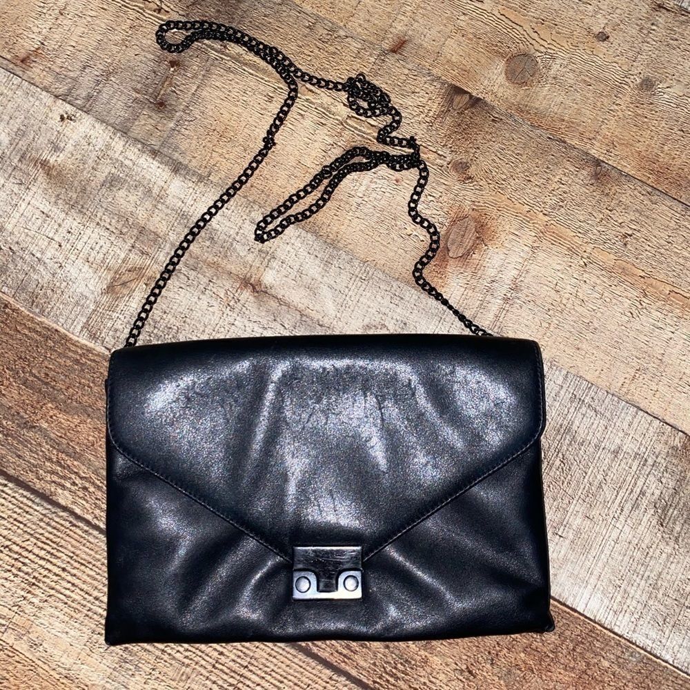 Loeffler Randal Crossbody Black Leather